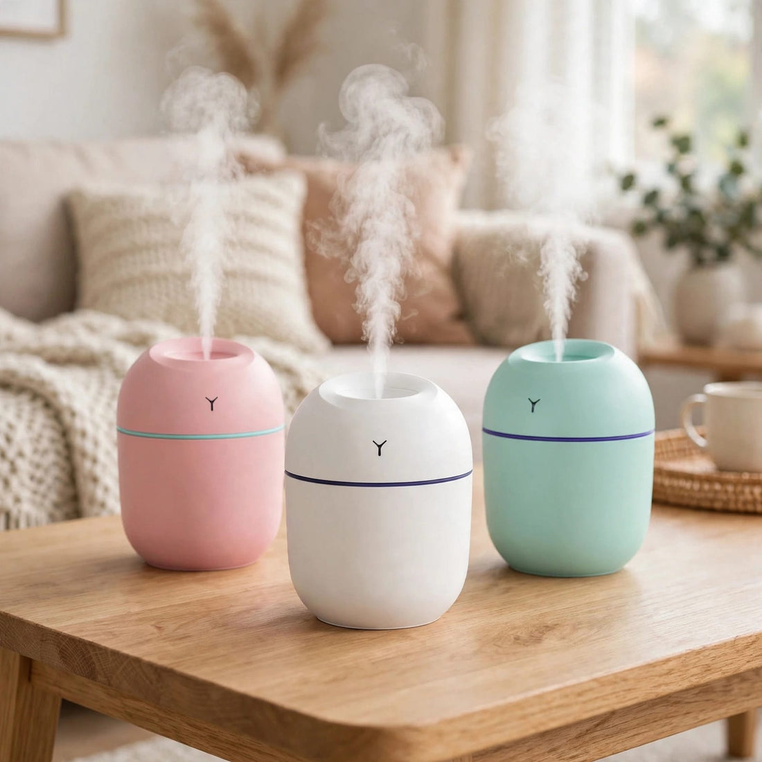 Aura Ultrasonic Humidifier with LED Night Light